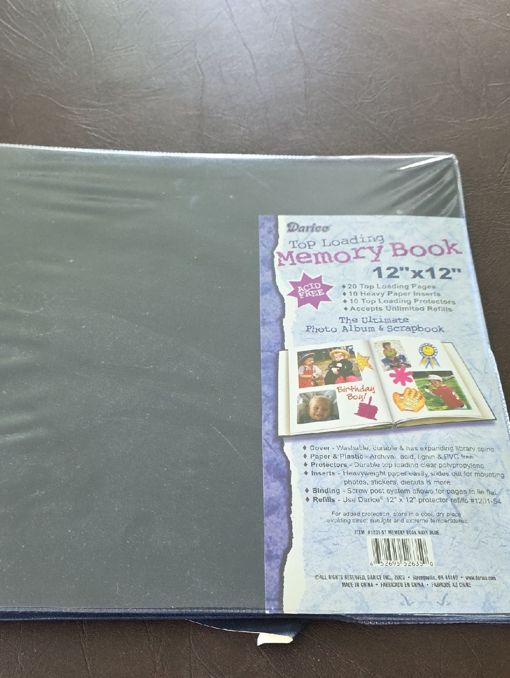 Darice Memory Book 12" x 12" in Black